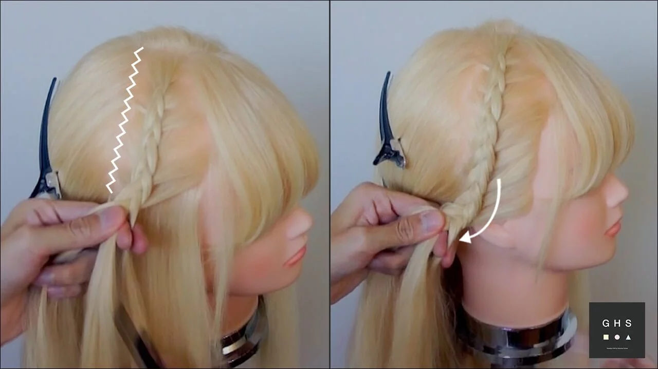 横編み込みハーフアップアレンジのやり方 3スタイル 横編み込みハーフアップアレンジのやり方 3スタイル