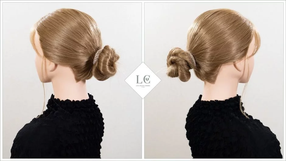 仕事のプレゼン髪型 ゴムだけでキッチリ簡単 低めお団子ヘアの作り方 仕事のプレゼン髪型 ゴムだけでキッチリ簡単 低めお団子ヘアの作り方
