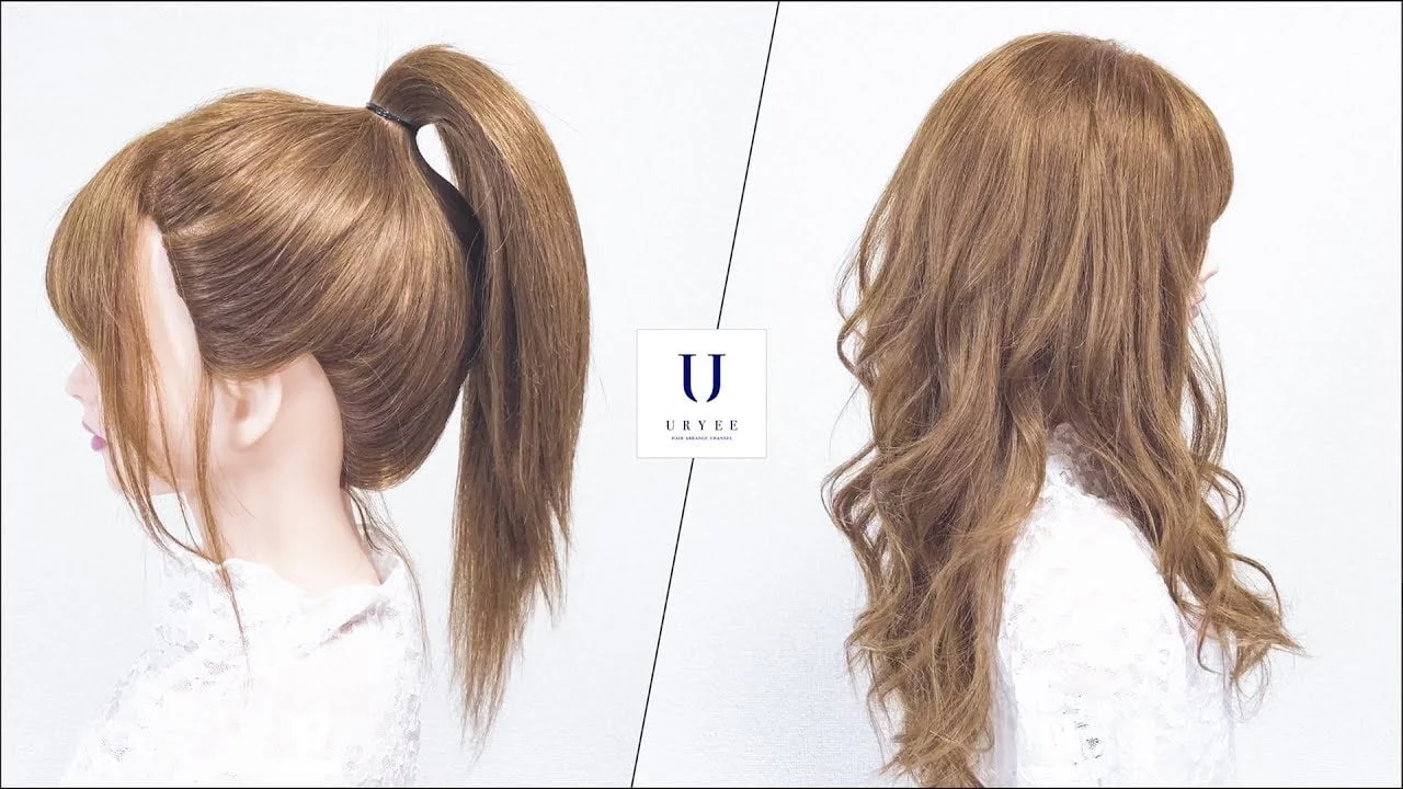 ポニーテール ツインテール から簡単に巻き髪をつくる巻き方